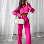 Komplet elegancki ETIKE OLAVOGA różowy