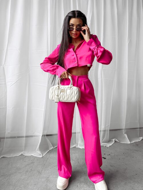 Komplet elegancki ETIKE OLAVOGA różowy