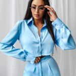 Komplet elegancki ETIKE OLAVOGA niebieski