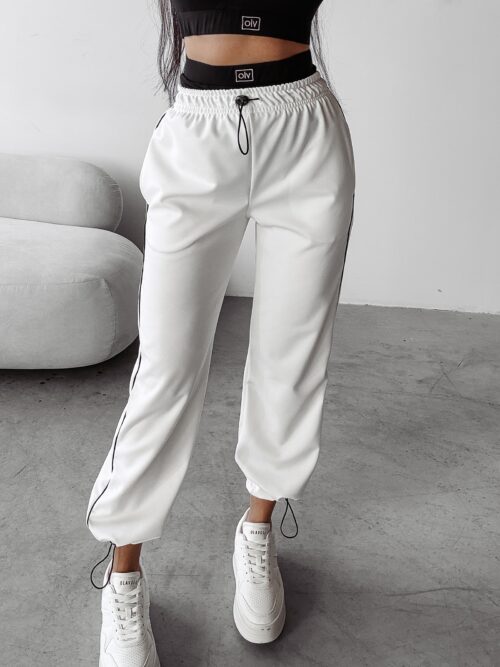 Spodnie sportowe damskie APPETIZER OLAVOGA ecru