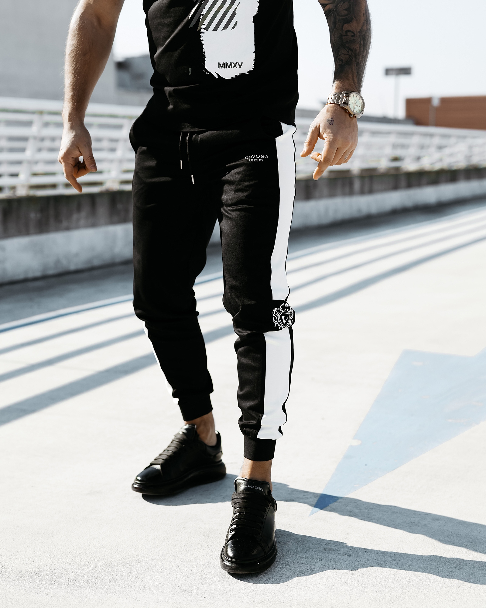 Spodnie sportowe męskie LIES OLAVOGA czarne