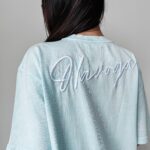 T-shirt dekatyzowany Balcia Ola Voga niebieski