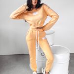 Komplet damski sportowy SNAZZY Ola Voga łososiowy