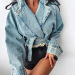 Kurtka jeansowa Chloe Ola Voga średni niebieski