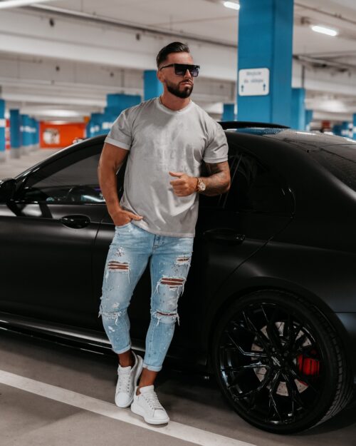 T-shirt męski Etcher Men Ola Voga j.szary