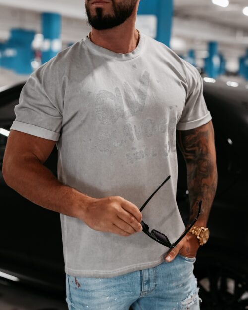 T-shirt męski Etcher Men Ola Voga j.szary