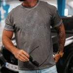 T-shirt męski ETCHER MEN OLAVOGA c.szary