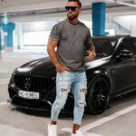 T-shirt męski ETCHER MEN OLAVOGA c.szary