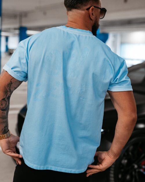 T-shirt męski Etcher Men Ola Voga błękitny