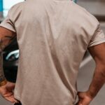 T-shirt męski ETCHER MEN OLAVOGA beżowy