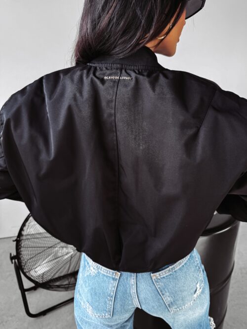 Kurtka bomber jacket Carlene Ola Voga czarna