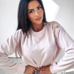 Bluza z haftem Lena Ola Voga pudrowa