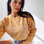 Bluza z haftem Lena Ola Voga brzoskwiniowa