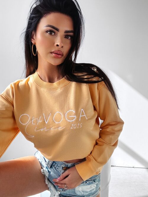 Bluza z haftem Lena Ola Voga brzoskwiniowa