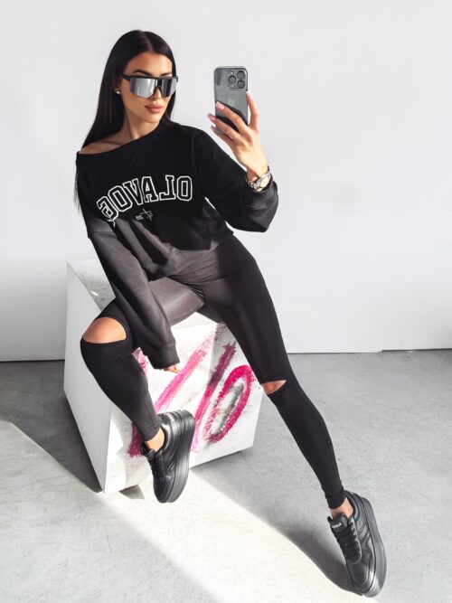 Bluza crewneck klasyczna Dreamer Ola Voga czarna