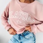 Bluza crewneck klasyczna Dreamer Ola Voga pudrowa