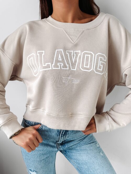 Bluza crewneck klasyczna Dreamer Ola Voga beżowa