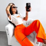 T-shirt oversize Grand Ola Voga pomarańcz