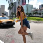 Top bandażowy Gops mango