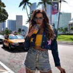 Top bandażowy Gops mango