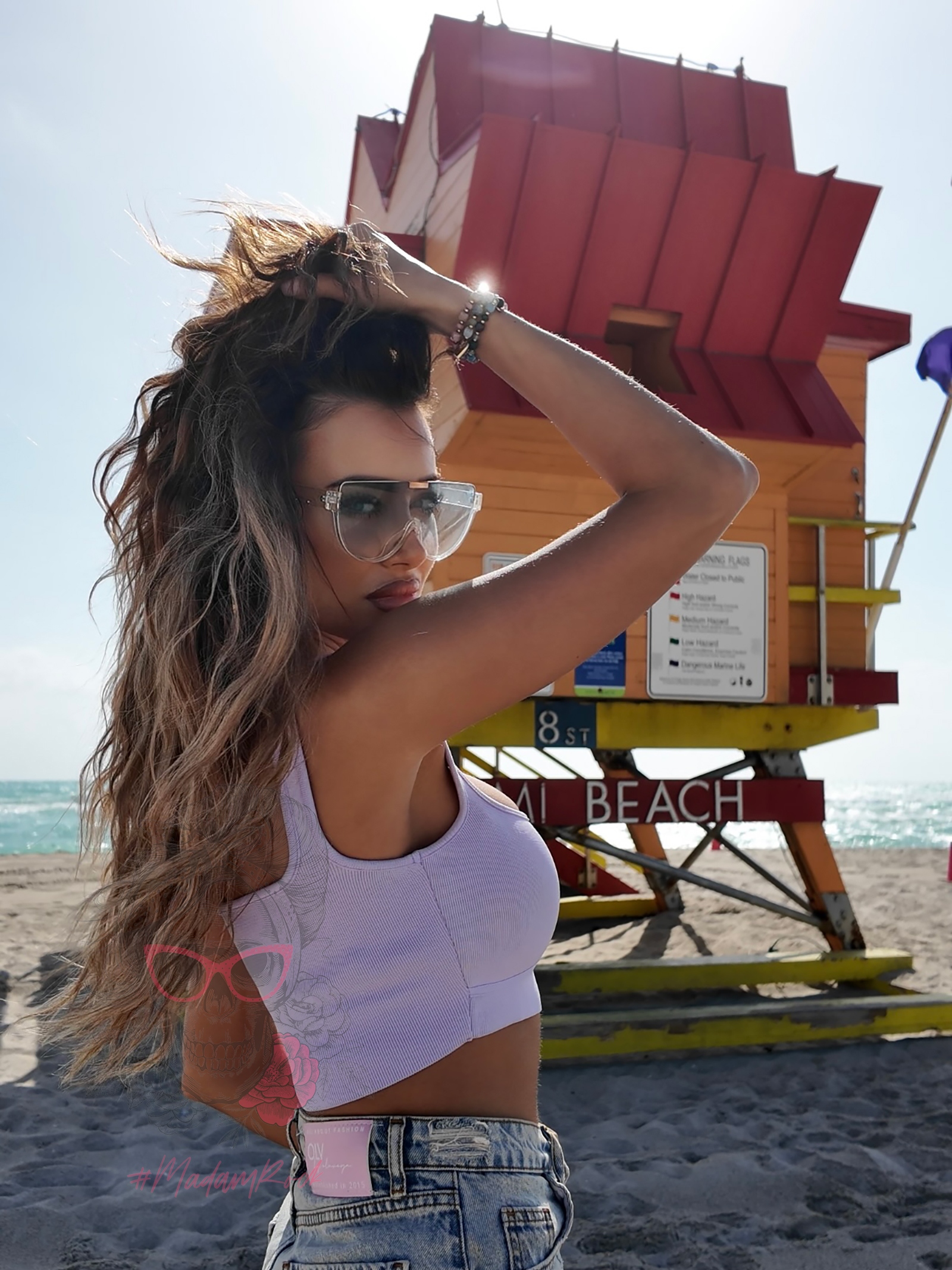 Top bandażowy Gops lila