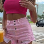 Spodenki damskie DREAMLIKE OLAVOGA różowe