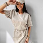 Sukienka t-shirtowa oversize ABOUT OLAVOGA beżowa