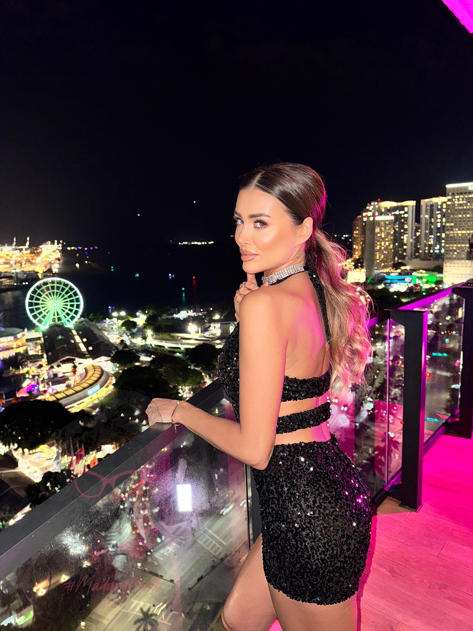 Kombinezon cekinowy NB Pops czarny