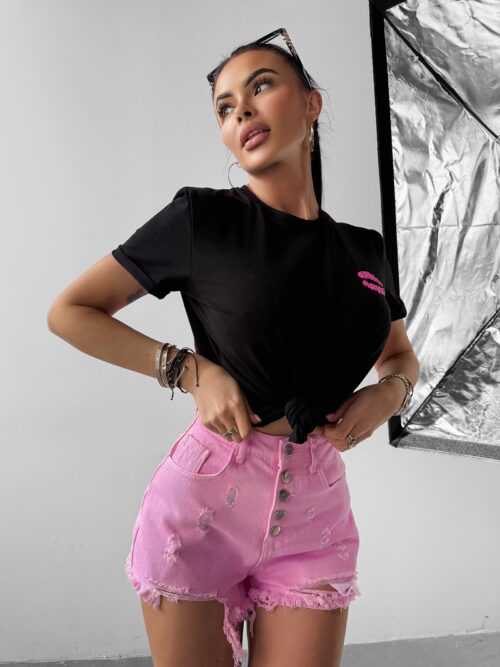 T-shirt bawełniany MYSTICAL OLAVOGA czarny