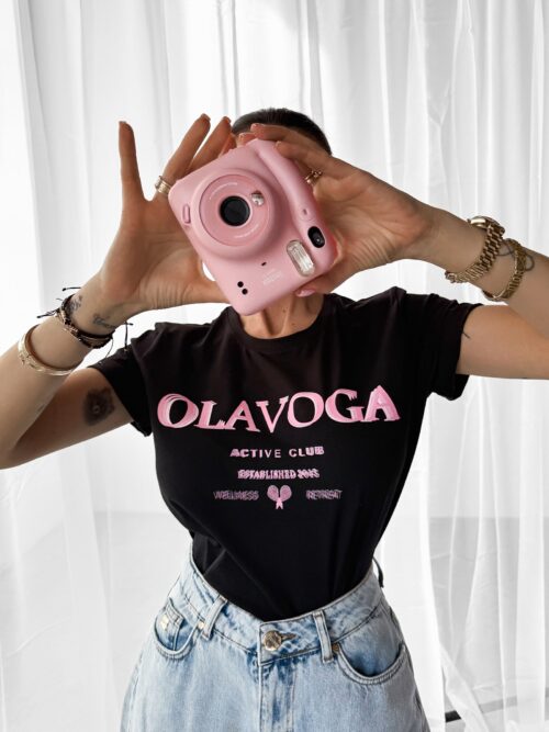 T-shirt klasyczny IDYLLIC OLAVOGA czarny