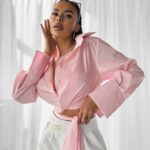 Koszula elegancka NODA OLAVOGA różowa