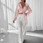 Koszula elegancka NODA OLAVOGA różowa