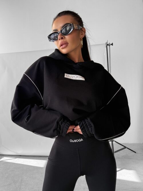 Bluza z kapturem DIDACTIC OLAVOGA czarna