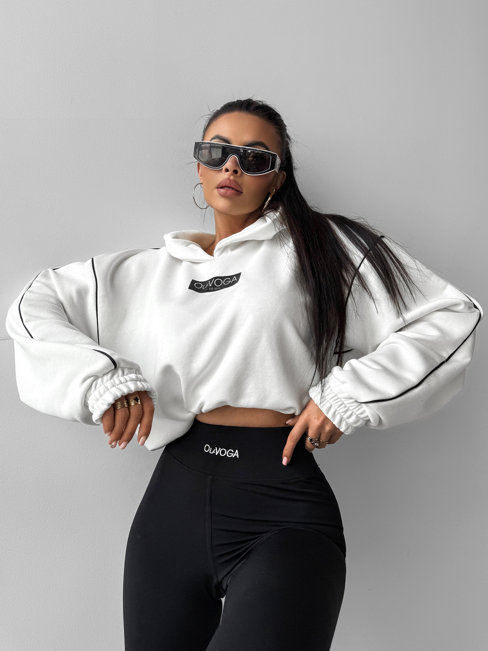 Bluza z kapturem DIDACTIC OLAVOGA biała