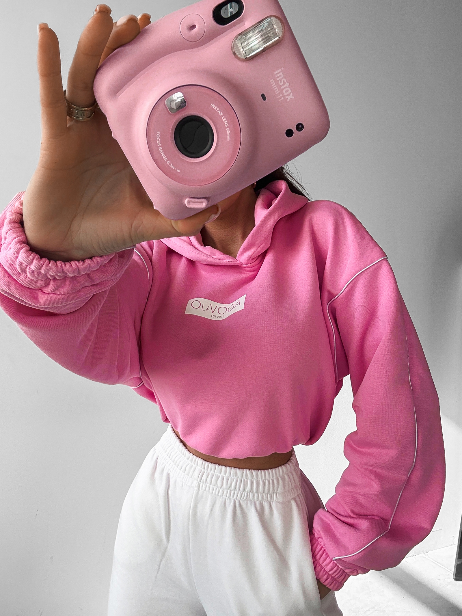 Bluza z kapturem DIDACTIC OLAVOGA różowa