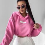 Bluza z kapturem DIDACTIC OLAVOGA różowa