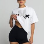 T-shirt bawełniany CHIARA BOOBIES biały