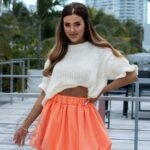 Spódniczka bombka Fobbo pomarańczowa