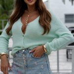 Sweterek Selp miętowy