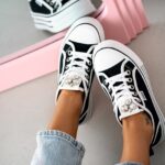 Trampki na grubej podeszwie Madam Kisik czarne