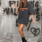 T-shirt dekatyzowany Prosecco szary