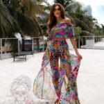 Komplet wakacyjny bluzka + spodnie Matermelon kolorowy