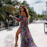 Komplet wakacyjny bluzka + spódnica Matermelon kolorowy