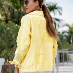 Koszula jeansowa w serca Alows żołta