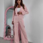 Komplet garniturowy Bambera pudrowy