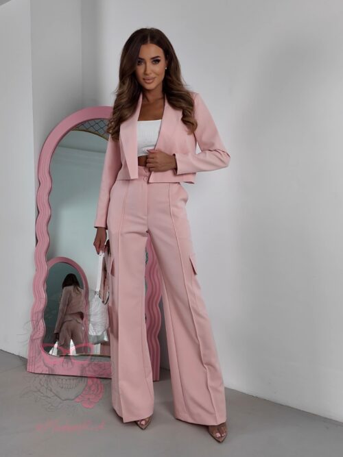 Komplet garniturowy Bambera pudrowy