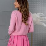 Spódniczka plisowana Gutel różowa