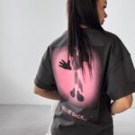 T-shirt z grafiką THEBES OLAVOGA szary