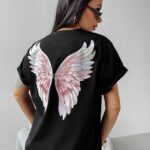 T-shirt klasyczny HOLD ON OLAVOGA czarny