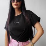 T-shirt klasyczny HOLD ON OLAVOGA czarny